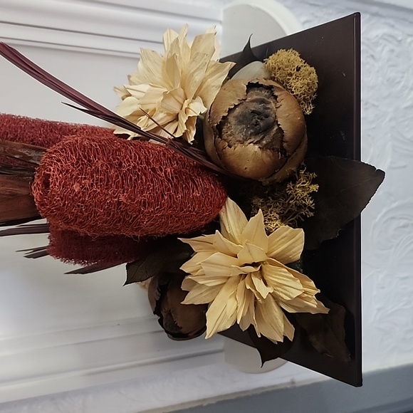 Dried Flower Bouquet with preserved autumn's foliage - Picture 7 of 9